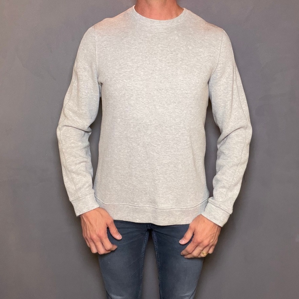 Mack Weldon Ace Crew‎ Sweatshirt Light Heather Grey Men's Small - Picture 2 of 6